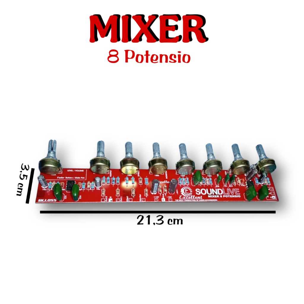 DRIVER POWER MIXER 8 POTENSIO