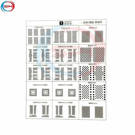 ycs NAND solder mask stencil