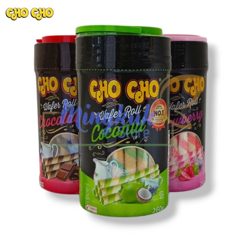 

Cho Cho Wafer Roll 260gr - ChoCho Wafer Roll Coconut, Chocolate, Strawberry 290 gr Toples