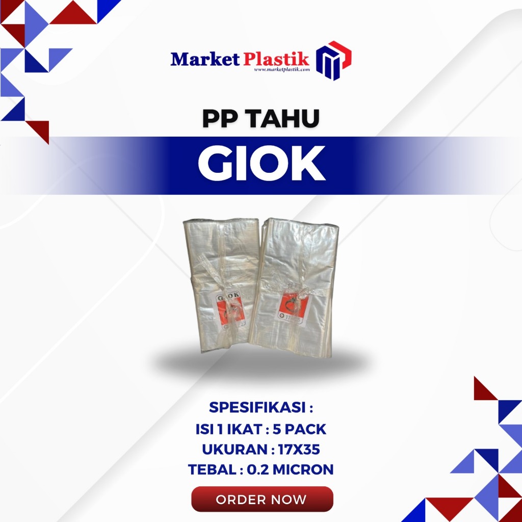 Plastik PP / PP Tahu Merk Giok 17x35