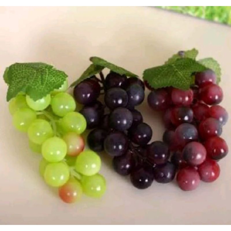 BUAH ANGGUR PALSU/BUAH PAJANGAN HIAS DEKORASI RUMAH