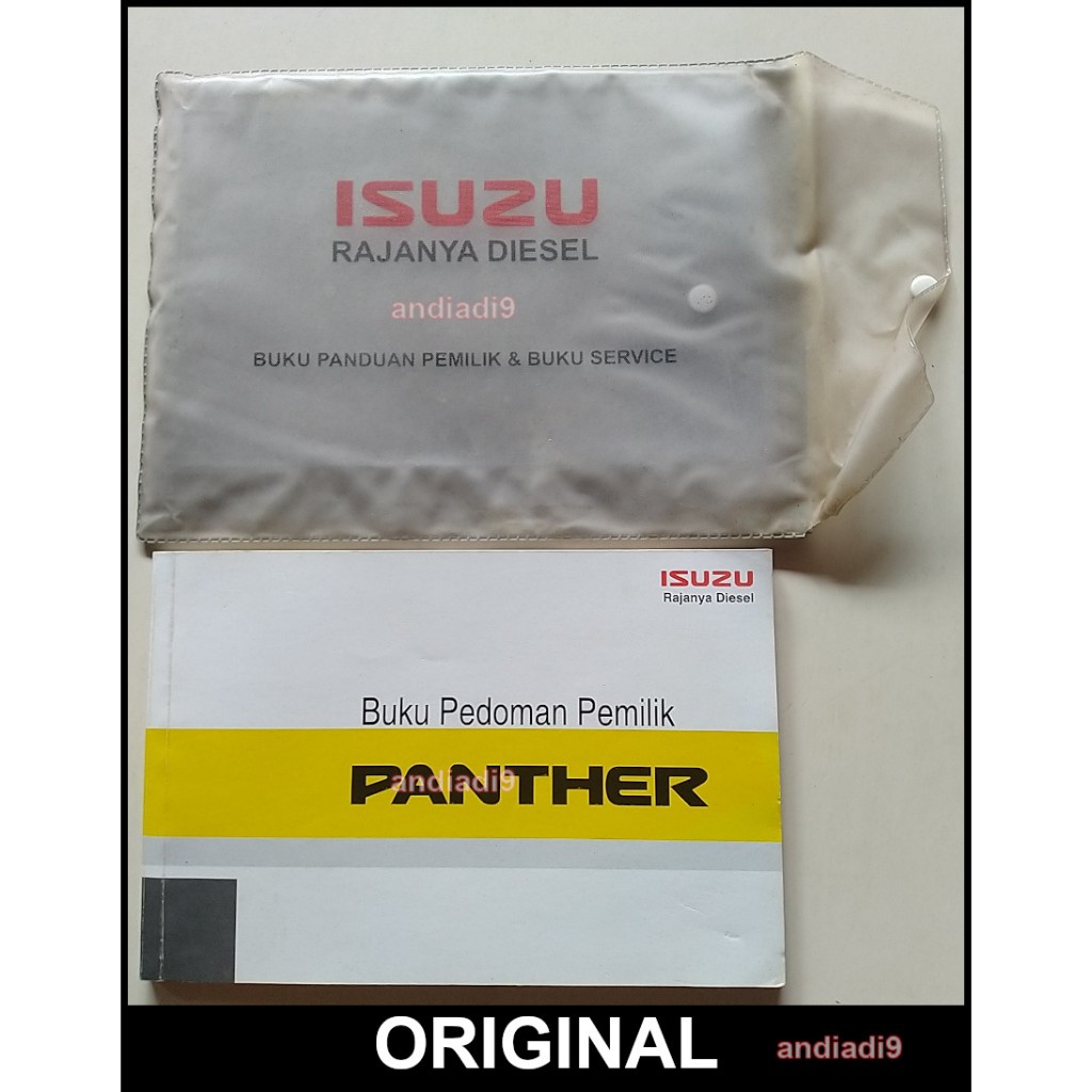 BUKU PEDOMAN PEMILIK MOBIL ISUZU PANTHER 2008 PLUS KANTONG ORIGINAL