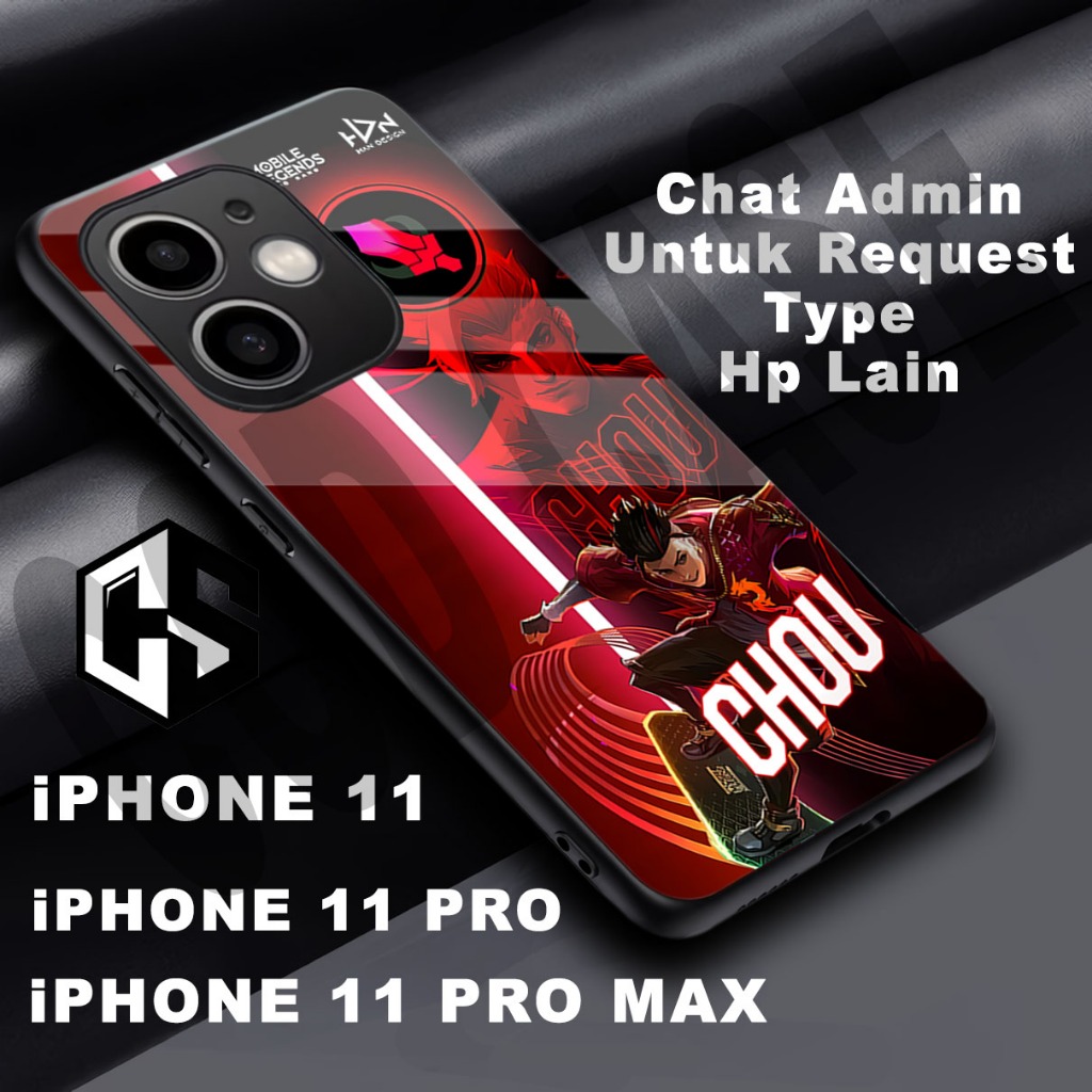 (COD 116) Softcase glossy kilau untuk type Hp IPHONE 11 / Motif Mobile Legend/case iphone 11 pro/cas