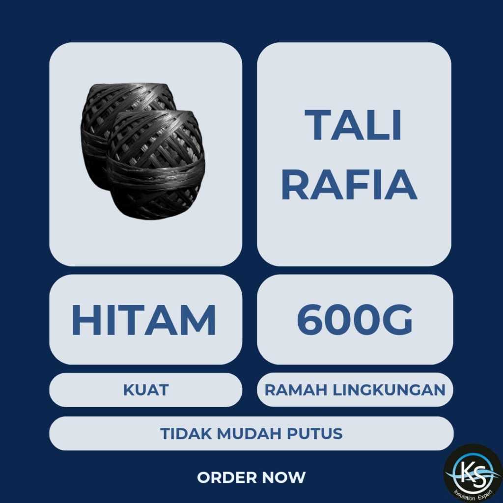 

Tali Rafia | 600gr | Tali Rafia Hitam | Tali Pengikat | Kuat | Tahan Lama