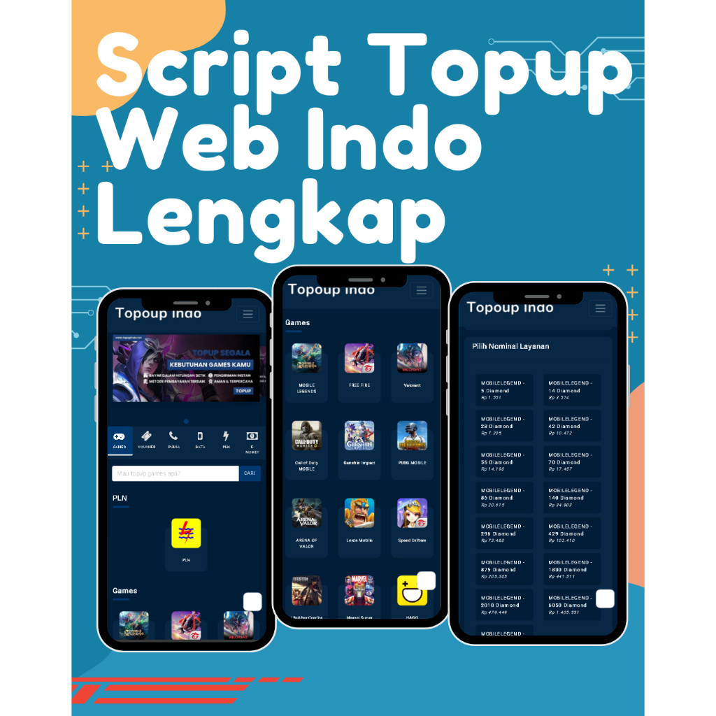 Source Code Script Website Top Up Game PPOB Web Indo Termurah