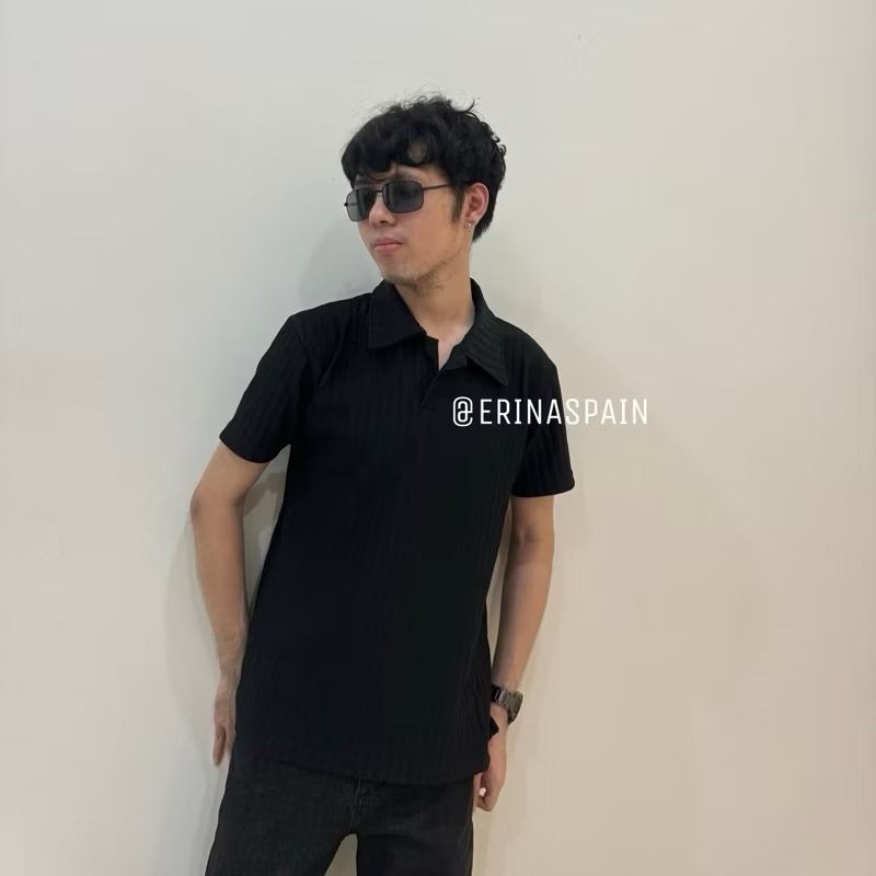 KAOS KERAH POLO KNIT POLOS PRIA LENGAN PENDEK (COD)