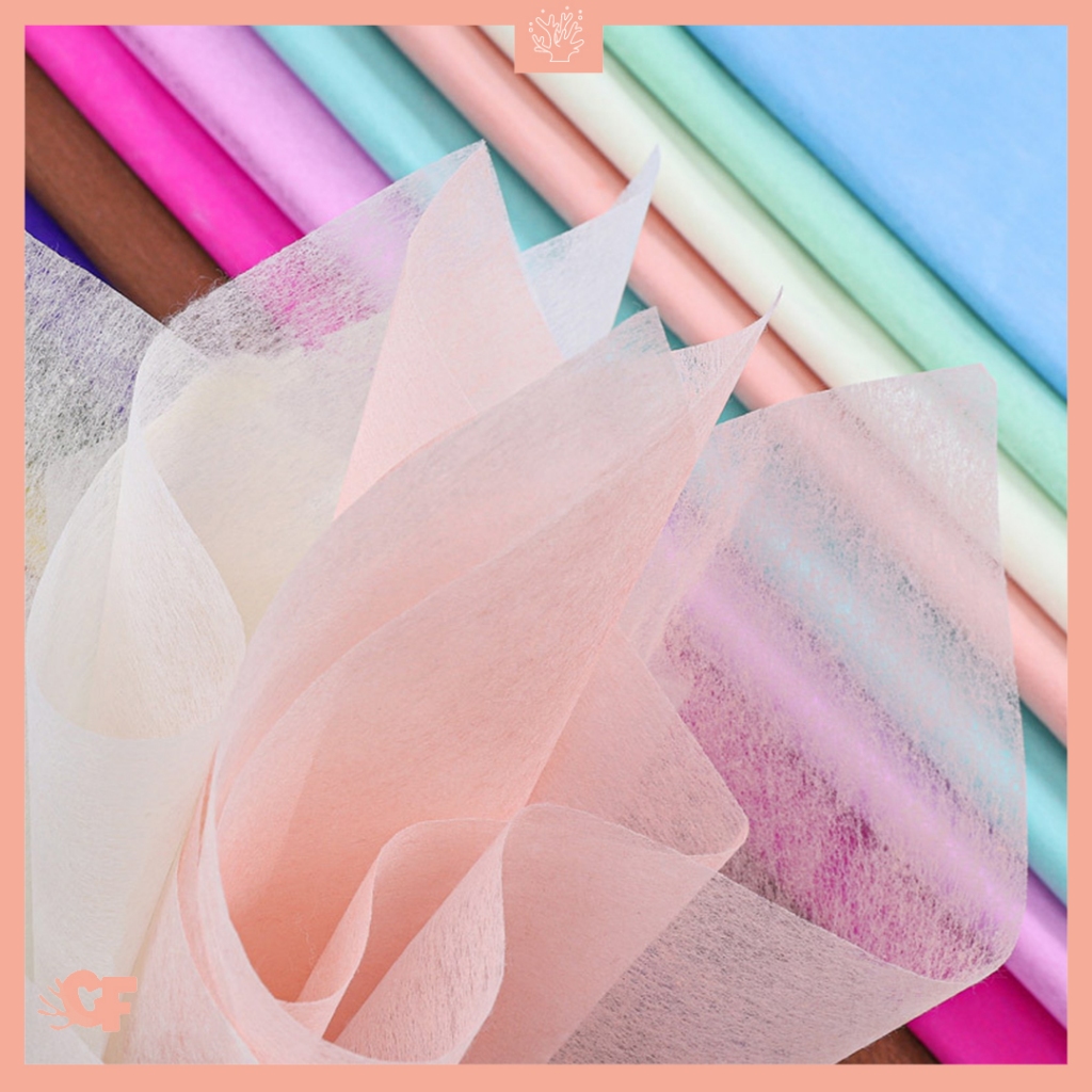 

40 LEMBAR Kertas Buket Bunga Kertas Tissue Korean Buket Flower Wrapping Cellophane Tissue SF32