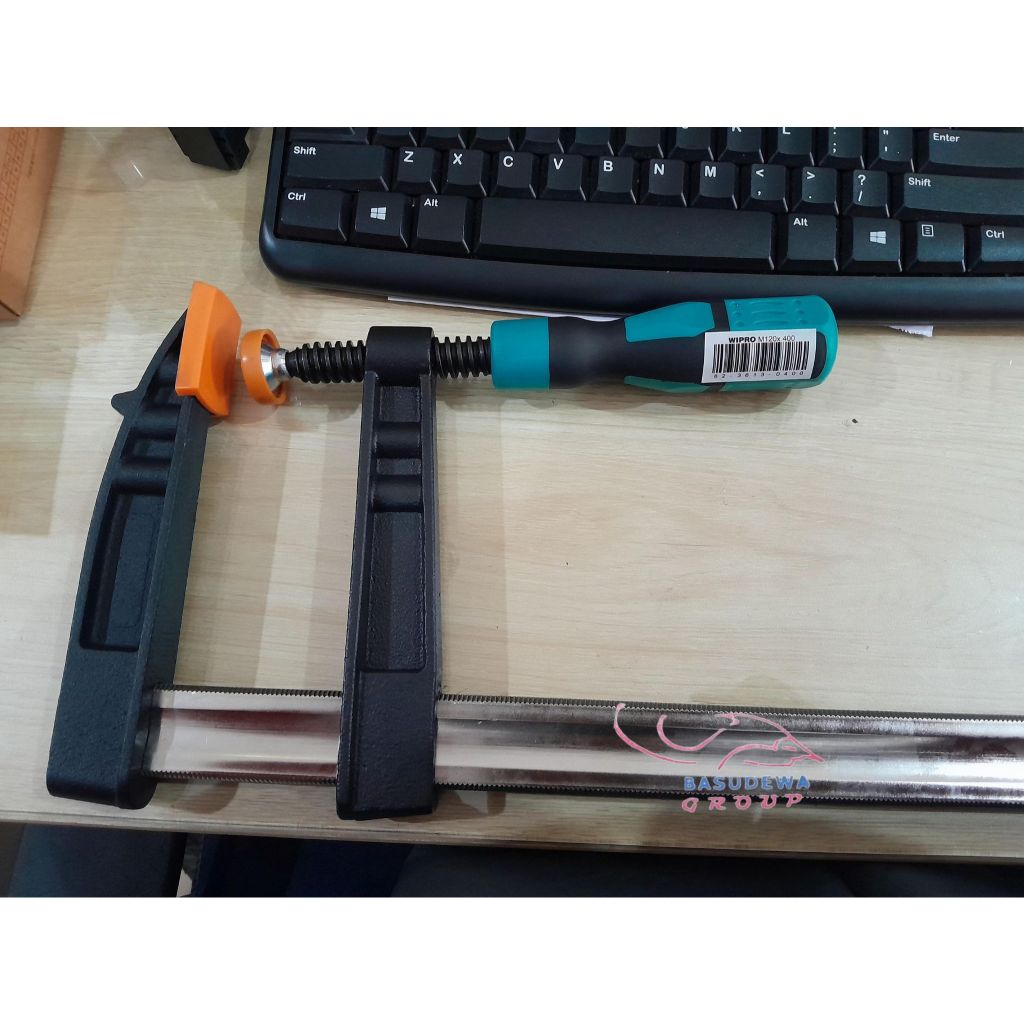 WIPRO CLAMP F 120 X 400 MM / KLEM F / CATOK F KAYU 120 X 400MM WIPRO