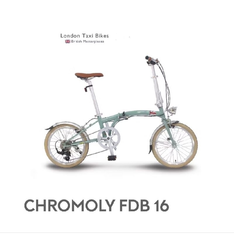 Sepeda Lipat London Taxi CHROMOLY Folding Bike 16 Inch