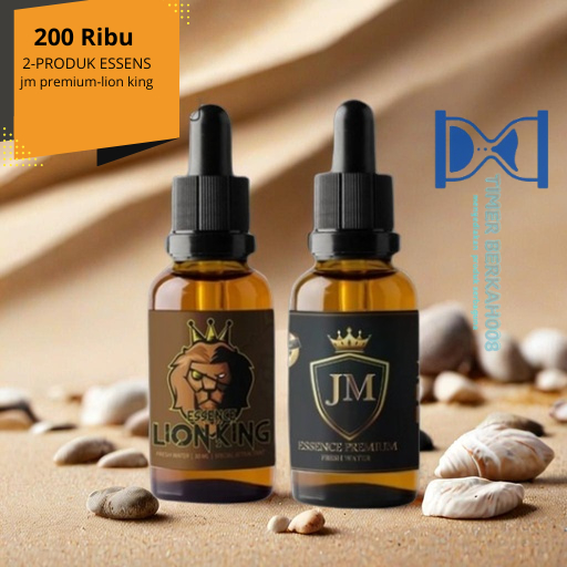 (HEMAT 2 PRODUK )ESSEN JITU JUARA MANCING -ESEN ESSEN ESSENCE JM PREMIUM - LION KING 30 ML