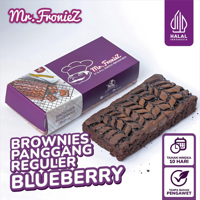 

Brownies Panggang Blueberry | Brownies Panggang 20x10 | Brownies Oven | Brownies Bakar | Brownies Fudgy