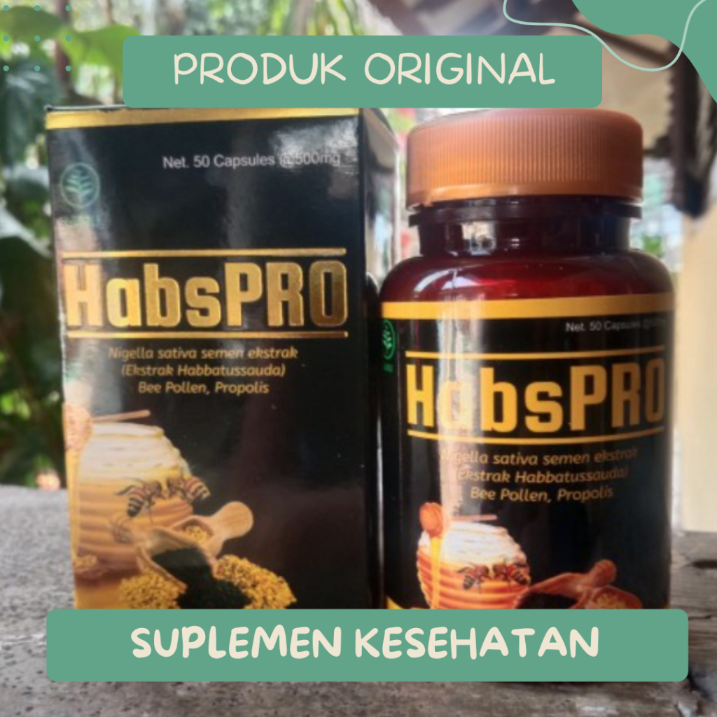 Suplemen kesehatan - 1 Botol 55 Kapsul - Pro Habs - Obat Herbal – Jaga Imun -  Redakan Batuk -  Ting