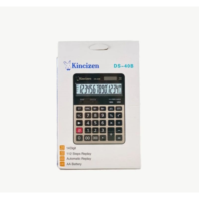 

Kalkulator besar 14Digit KINCIZEN KC 40B Calculator Check & Correct