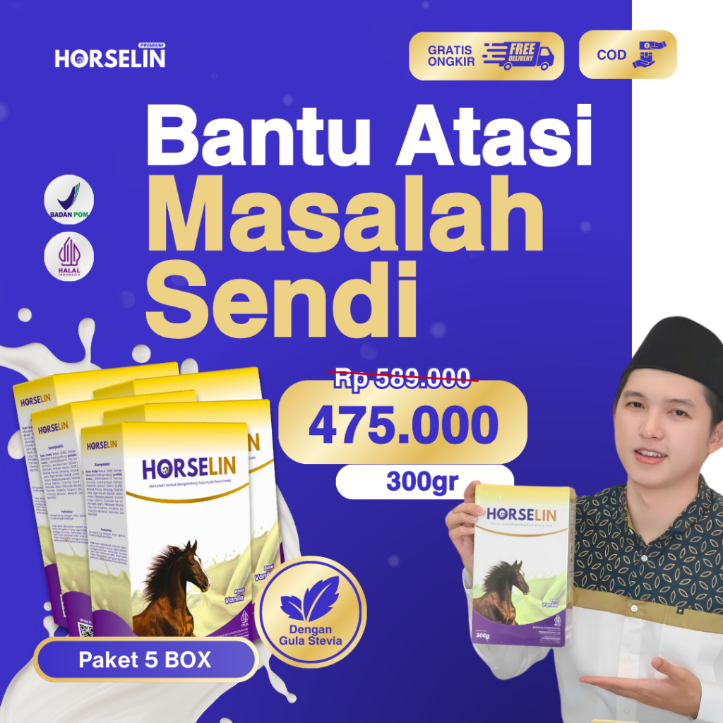 

5 BOX HORSELIN ASLI Susu Kuda Murni 100% Original Halal