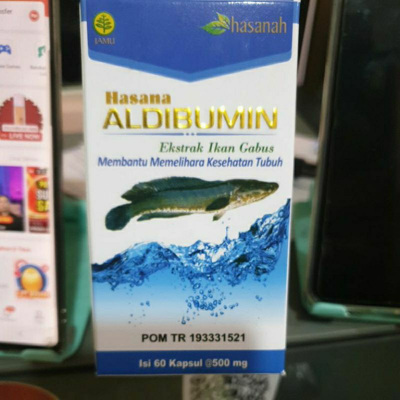 Kapsul Ikan Gabus ALDIBUMIN Asli 60 kapsul