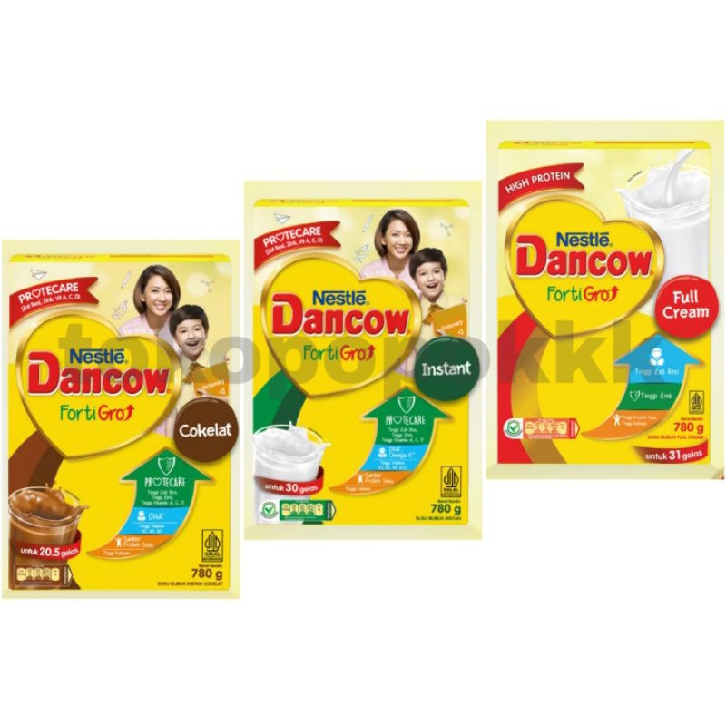 

DANCOW FORTIGRO FULL CREAM / INSTAN / COKELAT 780GR