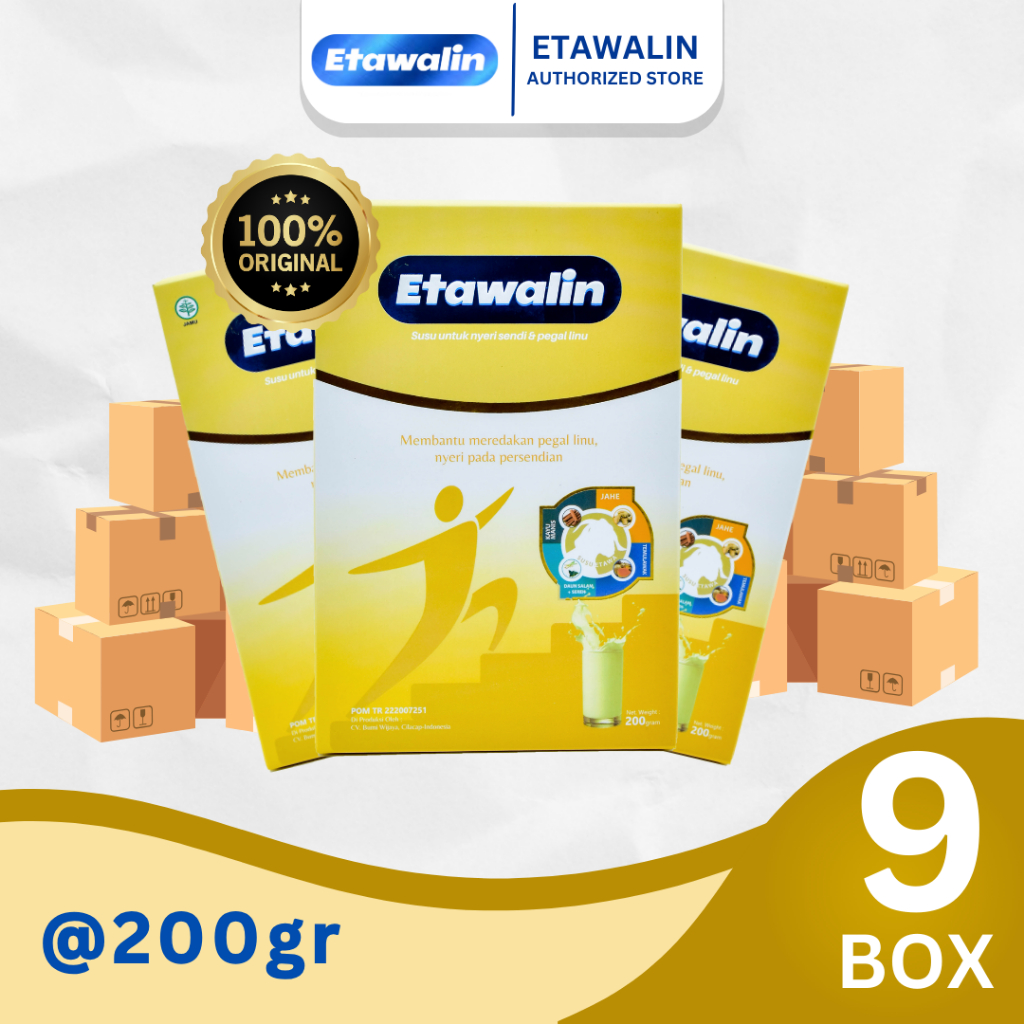 

Etawalin Susu Etawa Nyeri Sendi Asam Urat Original 9 Box
