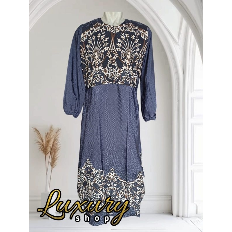 GAMIS BATIK DOBBY SEMI SUTRA PREMIUM