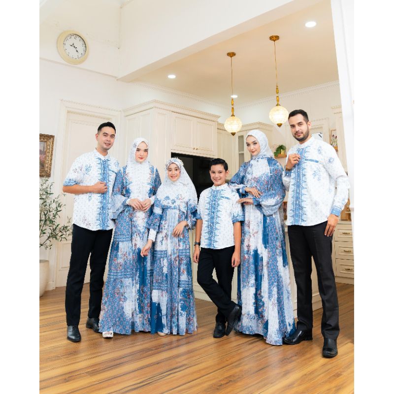 Sarimbit Keluarga gamis syar'i •Zayyana Rayya Luxury Series• by el.deenasyari