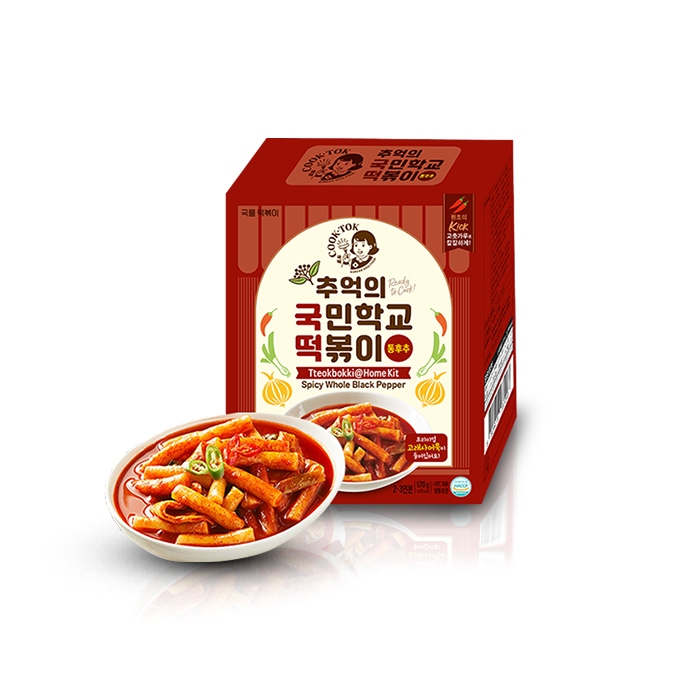 

COOK-TOK Tteokbokki @Home Kit Spicy Whole Black Pepper 570g