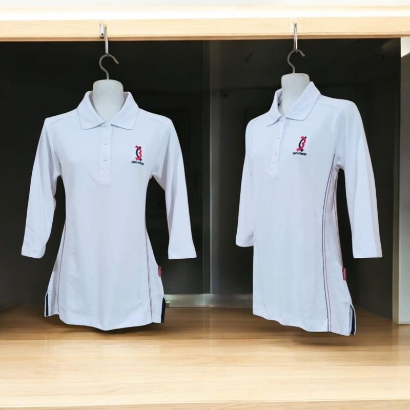 Atasan Kaos Wanita Uncle West Tangan 7/8 / Khusus Warna Putih