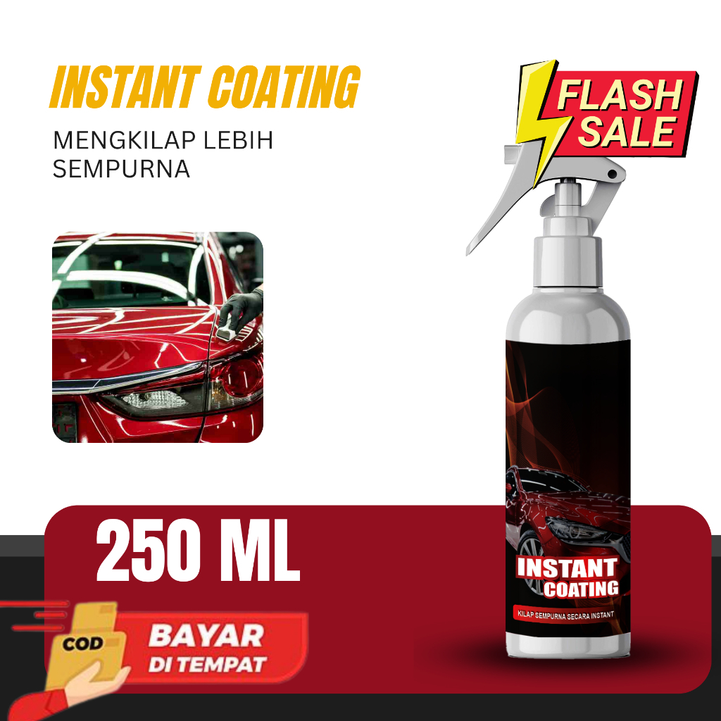 Instant Coating Pengkilap Body Motor Mobil
