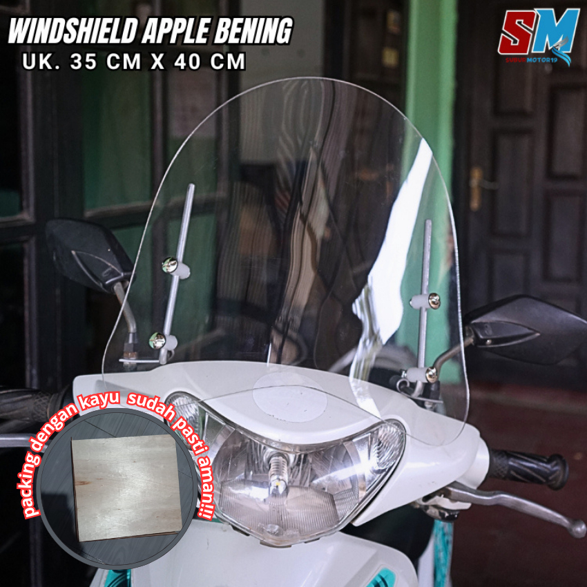 winshield Ukuran  35cm x 40cm Apple Bening Windshield Vario Windshield Scoopy Windshield Winsield Ta