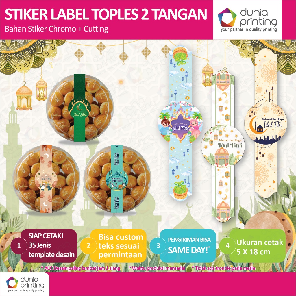 

Stiker Toples Lebaran 2 tangan Ekonomis 5 x 18 cm ( kiri kanan)