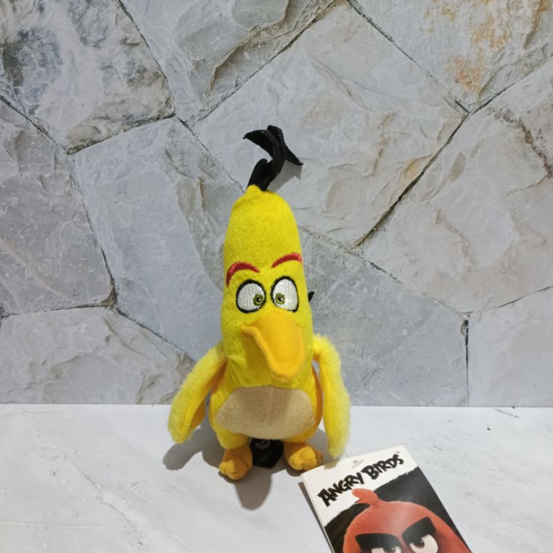 Ganci/Keychain/Keyring Boneka Angry Birds Yellow Chuck Newtag Original