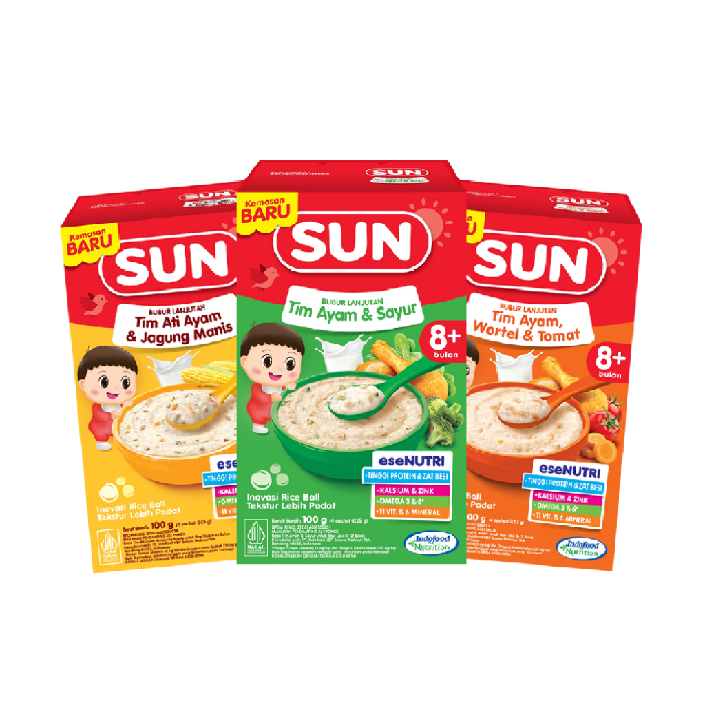 SUN Bubur Bayi Tim Lanjutan 8+ - Bubur Bayi Instan MpASI