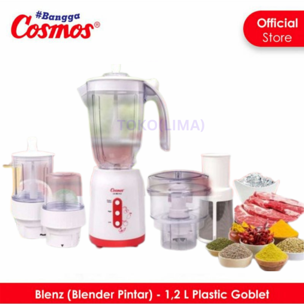 Blender Cosmos Blenz CB 802 PCF  4 in 1 Blender Cosmos Lengkap Blender 4 in 1 Blender Chopper Cosmos