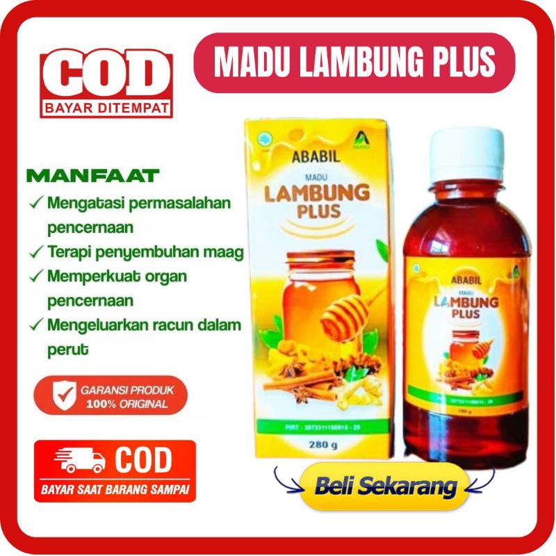 [BISA COD] MADU LAMBUNG PLUS 280 GR - MADU LAMBUNG PLUS ABABIL MADU HERBAL LAMBUNG HERBAL MAAG KRONI