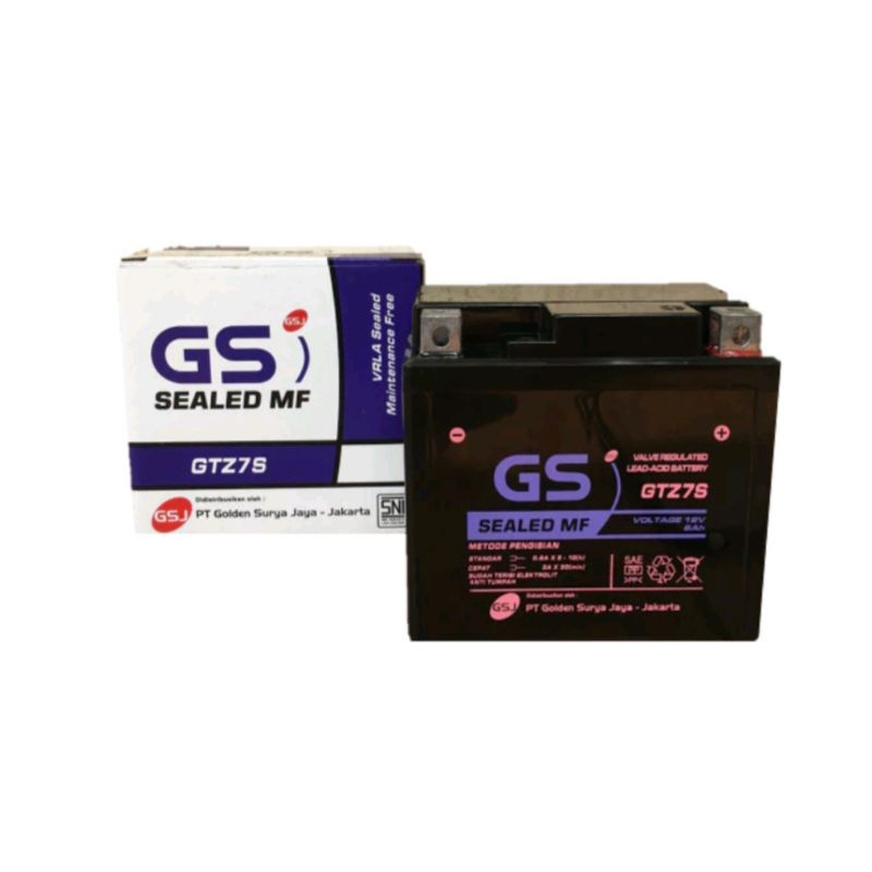 Aki motor GS ASTRA GTZ7S MF aki kering satria FU ,GSX , Satria Fu fi