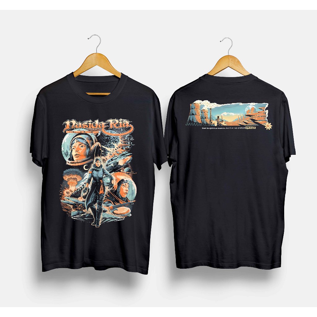 Tshirt Band NASIDA RIA - BOM NUKLIR / Kaos Musik Rock Metal