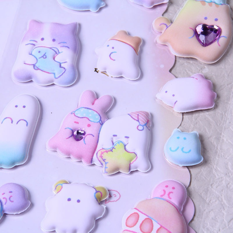 

Purple ST006 Sticker Stiker Lucu Mochi Puffy 3DDeco Dekorasi DIY Craft Jurnal Kerajinan Anak Waterproof Tahan Air Cute cocok untuk hadiah gift ultah anak