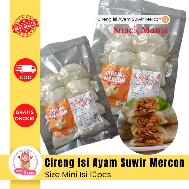 

CIRENG ISI AYAM SUWIR MERCON MINI