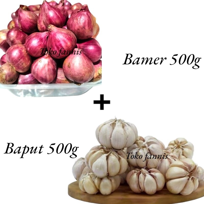 

Bawang merah Bawang putih paket hemat 1 kg termurah