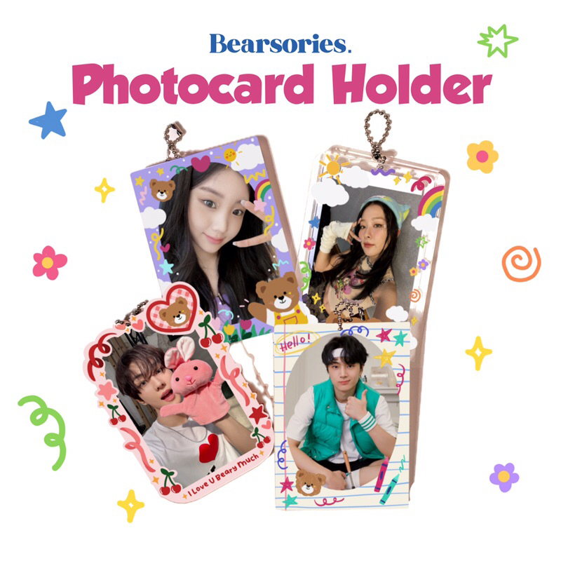 

Photocard Holder Acrylic / PC Holder 2 in 1 /Bearsories