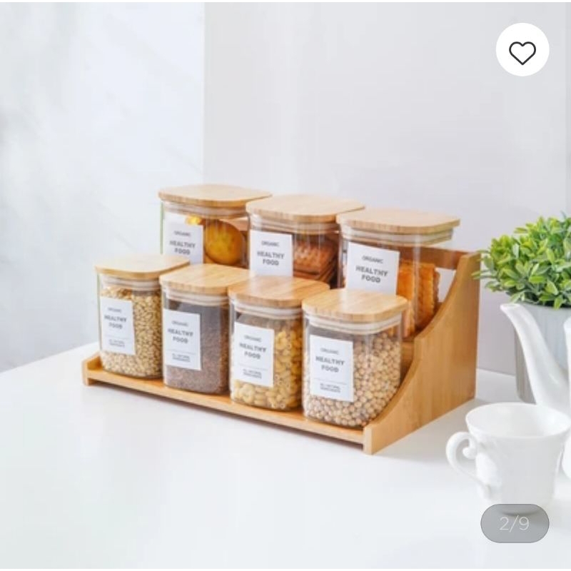Informa spice jar tempat bumbu dengan rak