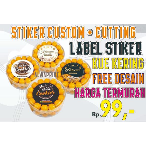 

CETAK STIKER / STIKER KUE / STIKER TOPLES / STIKER /CETAK STIKER/STIKER LOGO/CUSTOM / LABEL MAKANAN