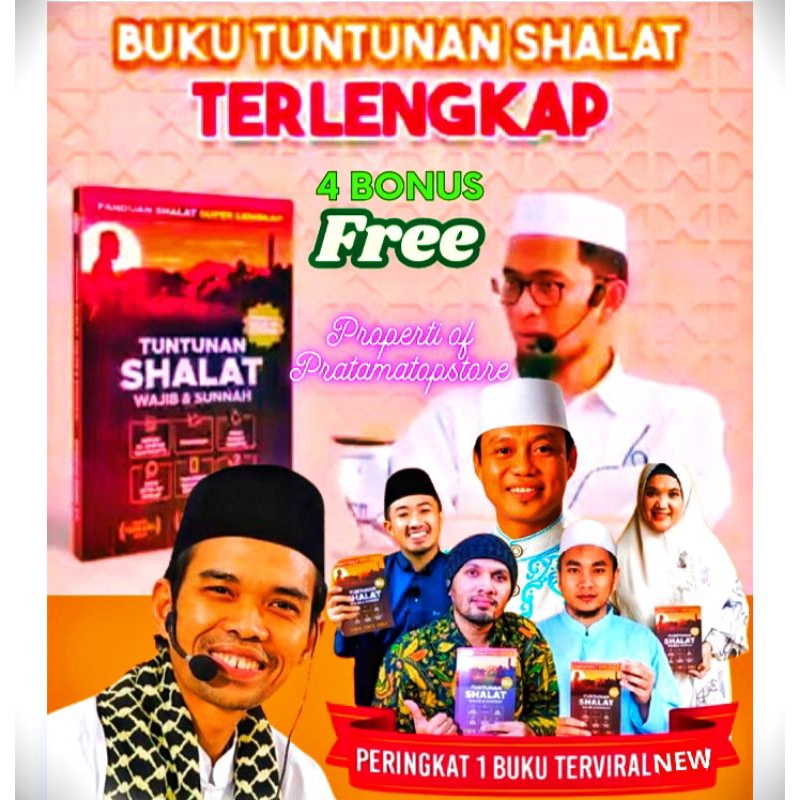 NEW Buku Panduan Sholat Super Lengkap Bonus Parfume dan Zikir Pagi Petang / Buku Tuntutan Sholat Waj