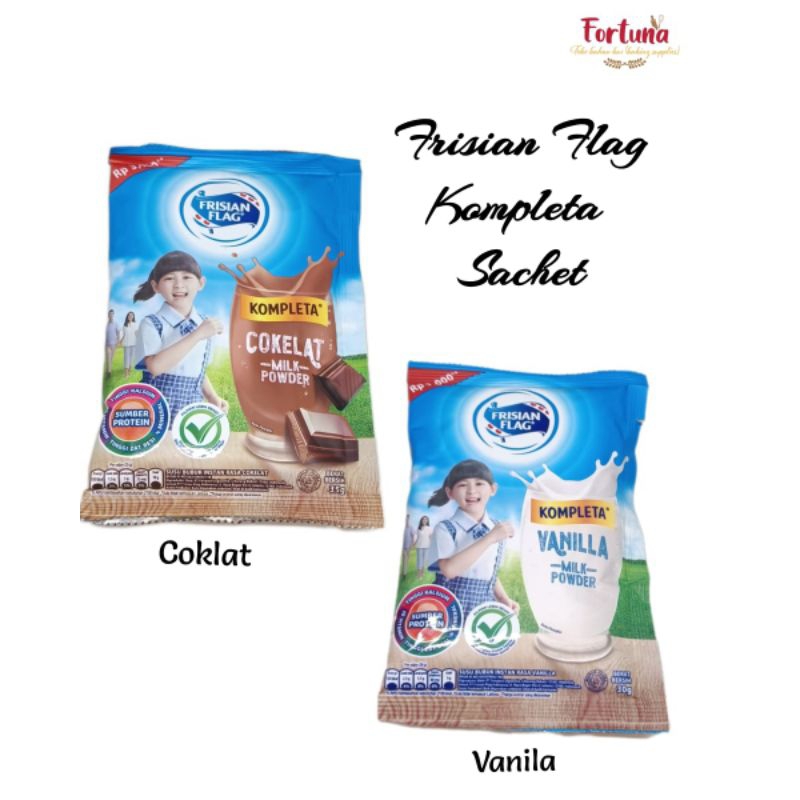 

Frisian Flag Kompleta Sachet 30gr (Vanila/Coklat) 1pcs