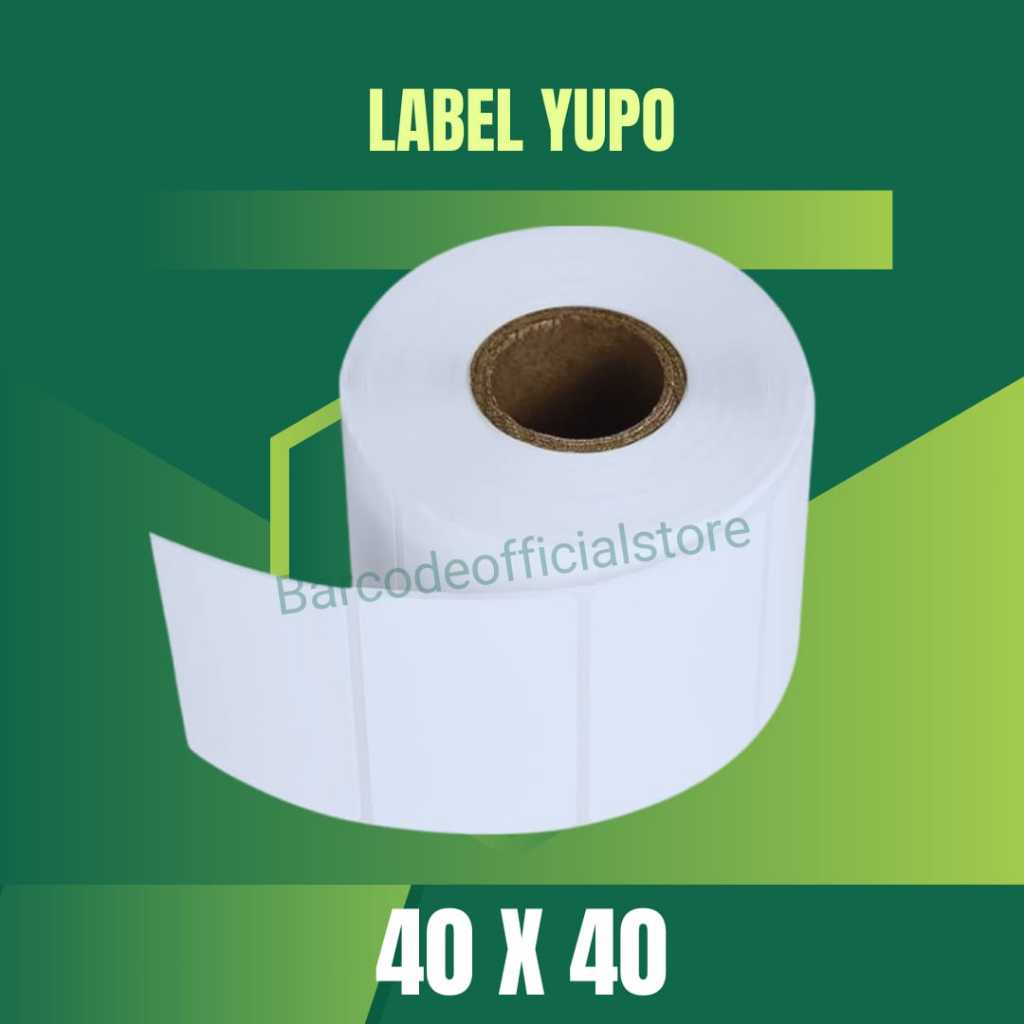 

YUPO 40X40 1Line isi 1000 core 1 Inchi / Label Stiker Barcode