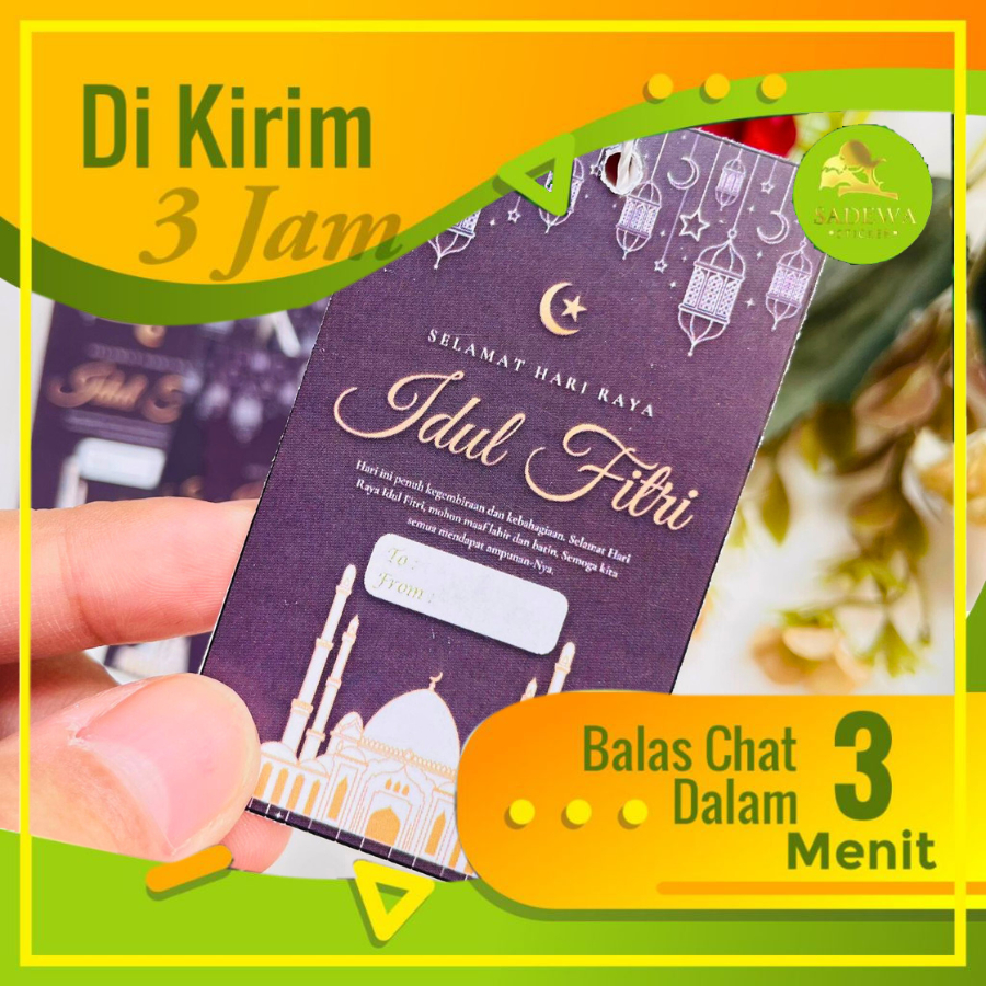 

Hang Tag Idul Fitri Lebaran Idul Fitri Custom Free Design 1 Sisi bahan ap260