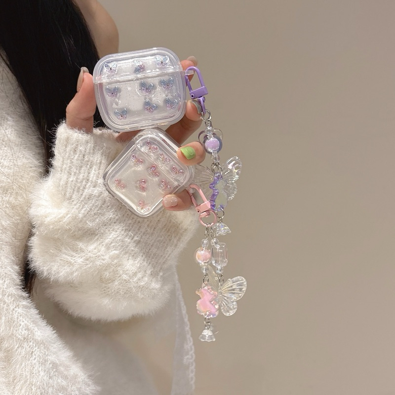 Winter Butterflies Softcase for Airpods 1 2 Pro 3 Case Airpods Inpods TWS Lucu