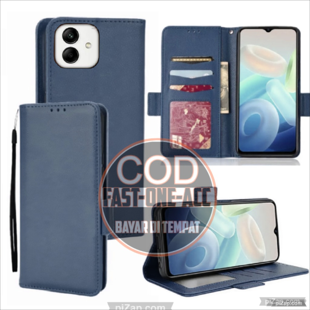 CASE HP SAMSUNG GALAXY a04 2022 FLIP LEATHER CASE PREMIUM-FLIP CASE KULIT SAMSUNG GALAXY A04 2022