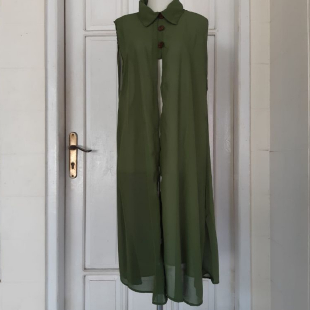 RF - Outer Cardigan Wanita Tanpa Lengan | Ceruty Babydoll, Elegan & Nyaman