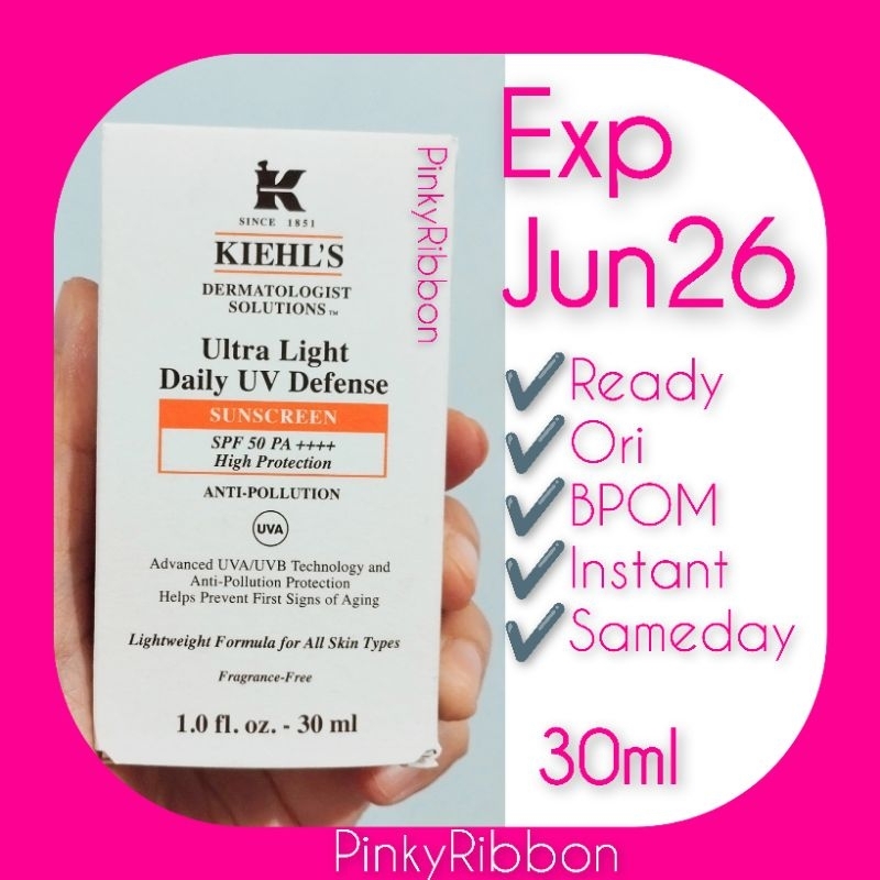 KIEHLS 30ml Ultra Light Daily UV Defense 30 ml SPF50+ PA++++ Sunscreen