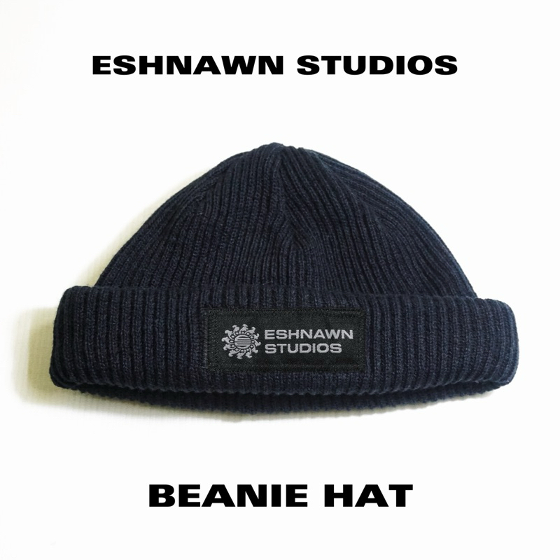 Eshnawn Studios Beanie Hat - Short Beanie Hat Skate Series - Kupluk Beanie Hat Hitam