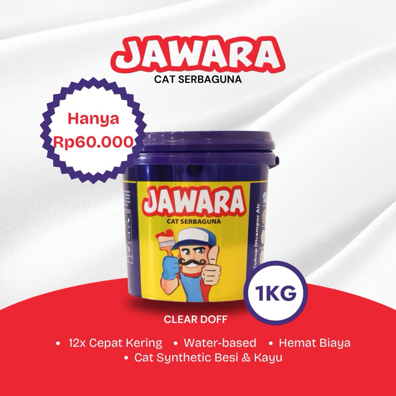 Cat Jawara Serbaguna Clear Doff - 1Kg